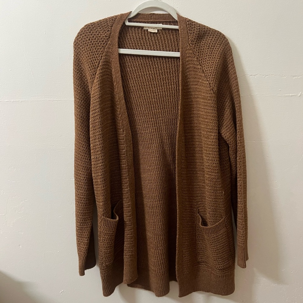 Fat Face Warm Brown Cardigan Sweater